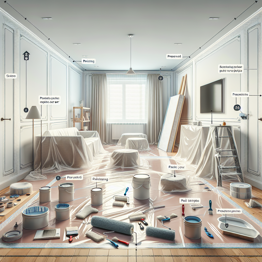 Před malováním: Kompletní příprava bytu krok za krokem